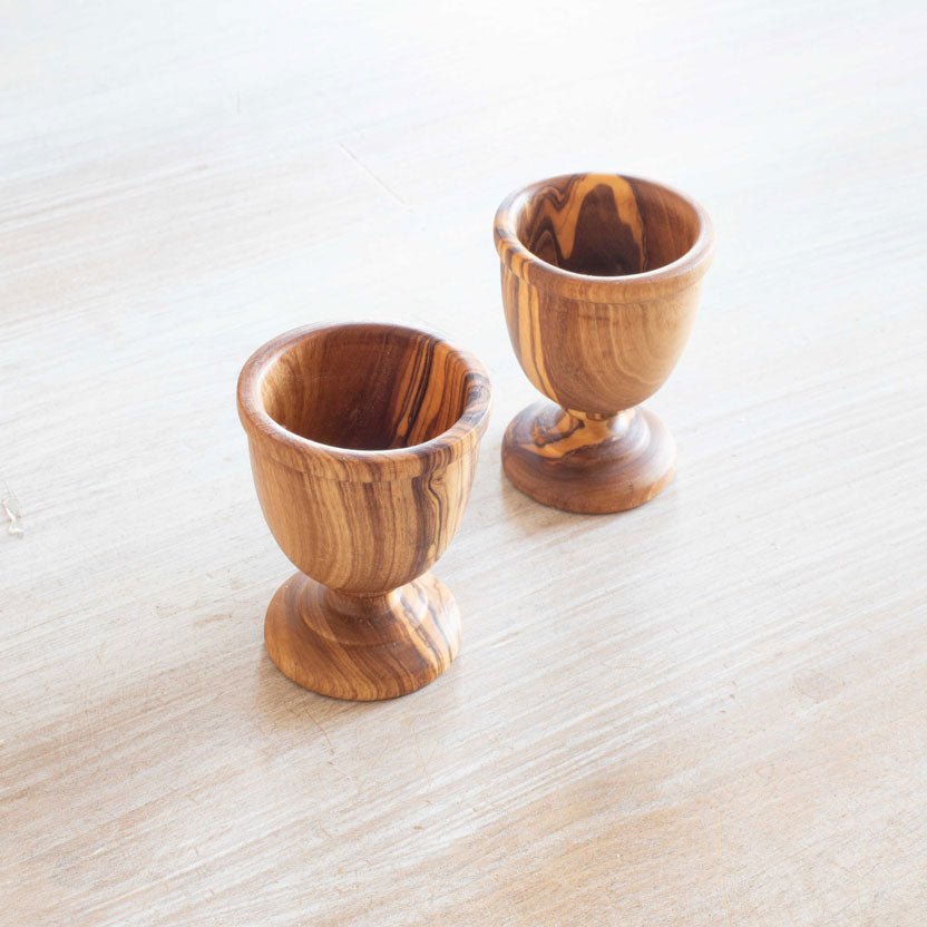 JUMILLA Egg Cup OLIVE WOOD HANDCRAFTED - Jamailah