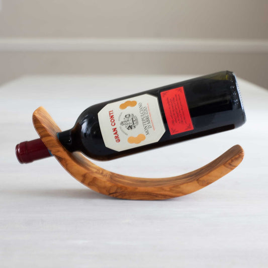 MERLOT Wine Bottle Rack OLIVE WOOD HANDCRAFTED - Jamailah