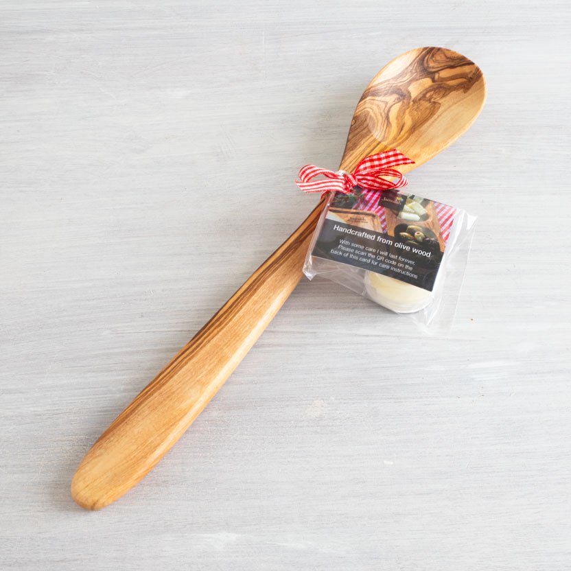 PERPIGNAN Cooking Spoons Collection OLIVE WOOD HANDCRAFTED FREE ENGRAVING - Jamailah
