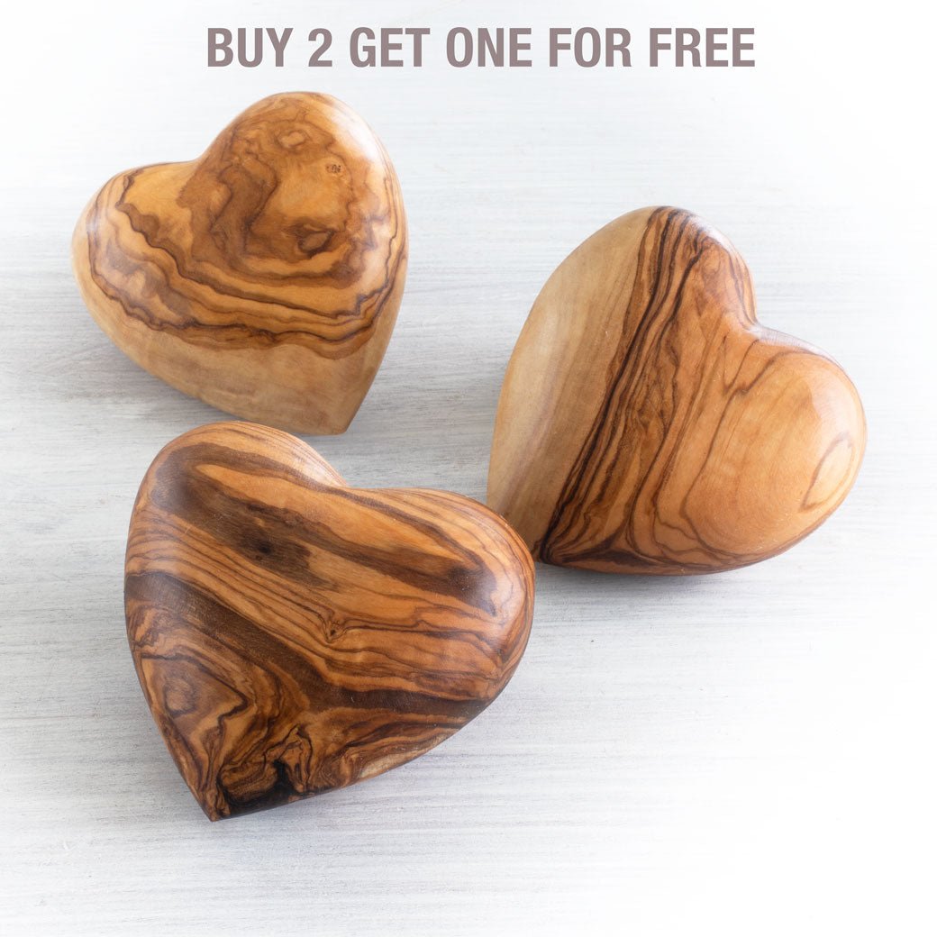 SIENA Heart Collection OLIVE WOOD HANDCRAFTED - Jamailah