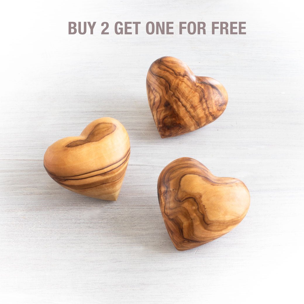 SIENA Heart Collection OLIVE WOOD HANDCRAFTED - Jamailah