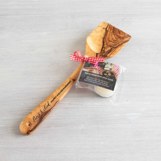 TOULON Spatula OLIVE WOOD HANDCRAFTED - Jamailah